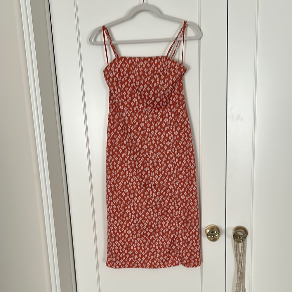 Zara Floral Orange/Coral Summer Dress